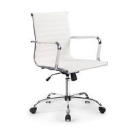 Detailed information about the product Artiss Office Chair Conference Chairs PU Leather Mid Back White