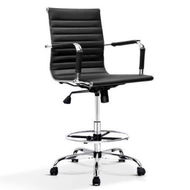 Detailed information about the product Artiss Office Chair Drafting Stool Leather Chairs Black