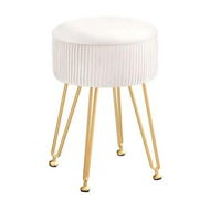 Detailed information about the product Artiss Ottoman Storage Foot Stool Velvet Round White