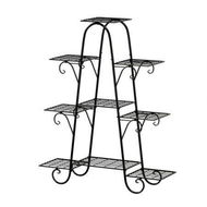 Detailed information about the product Artiss Plant Stand 9 Tier Metal Flower Pot Shelf Black