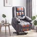 Artiss Power Lift Recliner Chair with Massage and Heat for Elderly, Electric Sofa Reclining Chair with USB and Phone Holder, PU Leather Comfy Armchair for Living Room, 2 Cup Holder & 4 Pockets, Grey. Available at Crazy Sales for $489.95