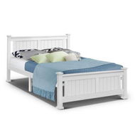 Detailed information about the product Artiss Queen Size Wooden Bed Frame Kids Adults Timber