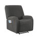 Artiss Recliner Chair Covers with Storage Side Pockets Grey Fabric. Available at Crazy Sales for $39.95