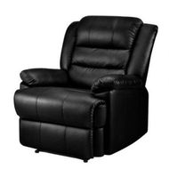 Detailed information about the product Artiss Recliner Chair Leather Black Cissy