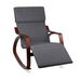 Artiss Rocking Armchair Footrest Nursing Charcoal Afton. Available at Crazy Sales for $129.95