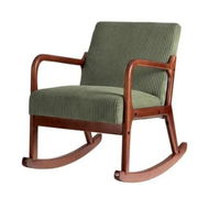 Detailed information about the product Artiss Rocking Armchair Nursing Chair Corduroy Green