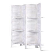 Detailed information about the product Artiss Room Divider Privacy Screen Foldable Partition Stand 4 Panel White