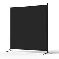 Detailed information about the product Artiss Room Divider Screen 175x180cm Fabric Black