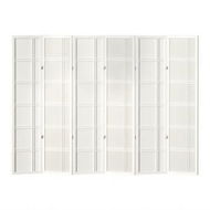 Detailed information about the product Artiss Room Divider Screen Privacy Wood Dividers Stand 6 Panel Nova White