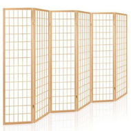 Detailed information about the product Artiss Room Divider Screen Wood Timber Dividers Fold Stand Wide Beige 6 Panel