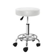 Detailed information about the product Artiss Round Chair Stools Salon Stool White Swivel Beauty Barber Hairdressing