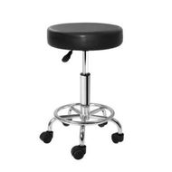 Detailed information about the product Artiss Round Salon Stool Black PU Swivel Barber Hair Dress Chair Hydraulic Lift