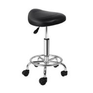 Detailed information about the product Artiss Saddle Salon Stool Black PU Swivel Barber Hair Dress Chair Hydraulic Lift