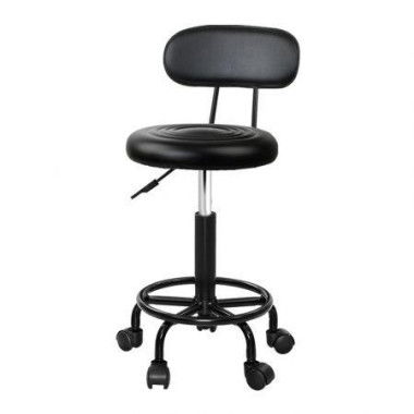 Artiss Salon Stool Swivel Chairs With Back Barber Beauty Hydralic Lift