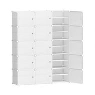 Detailed information about the product Artiss Shoe Box DIY Set of 15 Storage Cube Stackable White