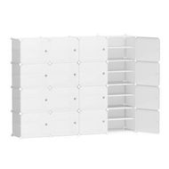 Detailed information about the product Artiss Shoe Box DIY Set of 16 Storage Cube Stackable White