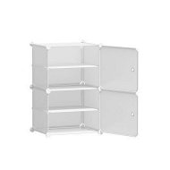Detailed information about the product Artiss Shoe Cabinet DIY Shoe Box White Storage Cube Portable Organiser Stand