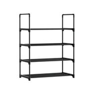 Detailed information about the product Artiss Shoe Rack 4-tier 12 Pairs Stackable Black