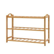 Detailed information about the product Artiss Shoe Rack Bamboo Shoe Storage 3-tier 9 Pairs