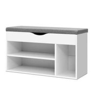 Detailed information about the product Artiss Shoe Rack Bench Shoe Cabinet White Allen