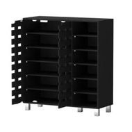 Detailed information about the product Artiss Shoe Rack Cabinet 6 Tier Storage Shelf Black
