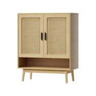 Detailed information about the product Artiss Shoe Rack Cabinet Rattan 5-tier 20 Pairs Dani