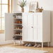 Artiss Shoe Rack Cabinet Storage Cupboard Adjustable Shelf White. Available at Crazy Sales for $209.95