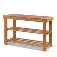 Detailed information about the product Artiss Shoe Rack Shoe Bench 10 Pairs Bamboo