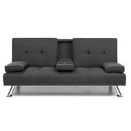 Detailed information about the product Artiss Sofa Bed 175CM Dark Grey Fabric