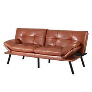 Detailed information about the product Artiss Sofa Bed Convertible 3 Seater Couch Recliner Lounge Chair Leather Brown