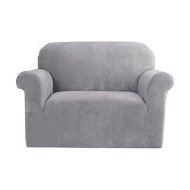 Detailed information about the product Artiss Sofa Cover Couch Covers 1 Seater Velvet Grey