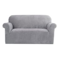 Detailed information about the product Artiss Sofa Cover Couch Covers 2 Seater Velvet Grey