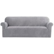 Detailed information about the product Artiss Sofa Cover Couch Covers 4 Seater Velvet Grey