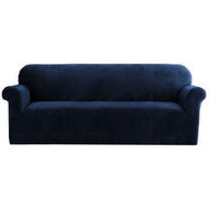 Detailed information about the product Artiss Sofa Cover Couch Covers 4 Seater Velvet Sapphire