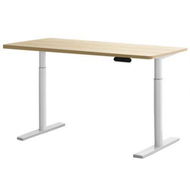 Detailed information about the product Artiss Standing Desk Motorised Electric Dual Motor 120CM White Oak