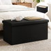 Artiss Storage Ottoman Bench Folding Blanket Box Toy Organiser Foot Stool Black. Available at Crazy Sales for $59.95