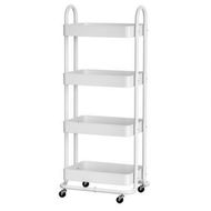 Detailed information about the product Artiss Storage Trolley Kitchen Cart 4 Tiers White