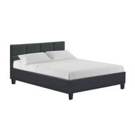 Detailed information about the product Artiss Tino Bed Frame Double Size Charcoal Fabric