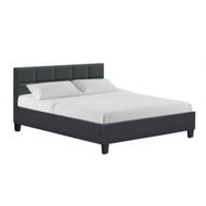 Detailed information about the product Artiss Tino Bed Frame Queen Size Charcoal Fabric