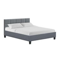 Detailed information about the product Artiss Tino Bed Frame Queen Size Grey Fabric