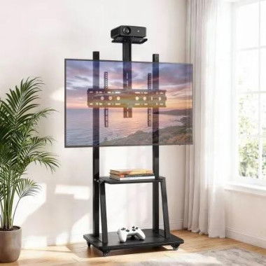 Artiss TV Stand 32-70 Universal Mobile Adjustable Height TV Stand with Wheels