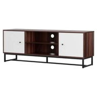 Detailed information about the product Artiss TV Unit 150cm Storage Shelves Walnut White