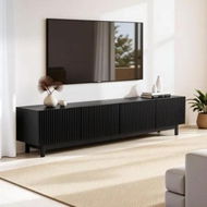 Detailed information about the product Artiss TV Unit Entertainment Unit Storage Cabinet 180cm Black