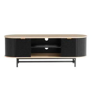 Detailed information about the product Artiss TV Unit Entertainment Unit Storage Cabinet Black Pine