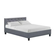 Detailed information about the product Artiss Vanke Bed Frame Fabric- Grey Double