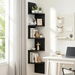 Artiss Wall Shelf Bookshelf Corner Floating 5-Tier Black. Available at Crazy Sales for $49.95