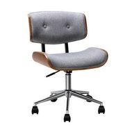 Detailed information about the product Artiss Wooden Office Chair Fabric Seat Grey