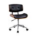 Artiss Wooden Office Chair PU Seat Black Brown. Available at Crazy Sales for $134.95