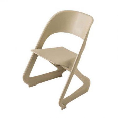 ArtissIn Set Of 4 Dining Chairs Office Cafe Lounge Seat Stackable Plastic Leisure Chairs Beige