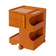 Detailed information about the product ArtissIn Storage Trolley Bedside Table 3 Tier Cart Boby Replica Orange